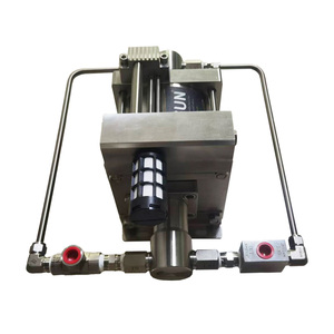 Kunden spezifisches USUN-Modell: AT28 Edelstahl 316 Antrieb 100-200 bar Leistung Hochdruck leitung Pneumatisch angetriebene <span class=keywords><strong>Hydro</strong></span>-Test pumpe - Product Image 2