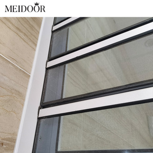 Fenêtre à persienne en verre d'aluminium standard australien avec moustiquaire fenêtre à persienne réglable pour villa - Product Image 4
