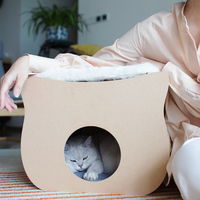 Maison de chat en papier au Design Unique 2022, maison de chat en carton pour chat