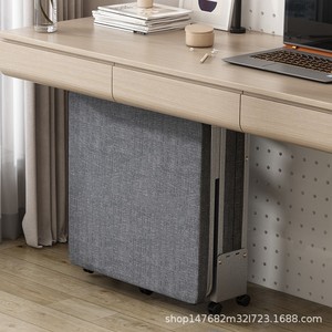 Lit pliant rectangulaire Myb 632 avec cadre argenté, 170x55x22 cm, pour le bureau, la sieste, adapté aux adultes, enfants, animaux domestiques et personnes âgées - Product Image 3