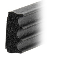 Bande d'étanchéité en mousse EPDM en forme de D avec adhésif, bande d'étanchéité auto-adhésive en éponge pour l'étanchéité des interstices des portes et des fenêtres