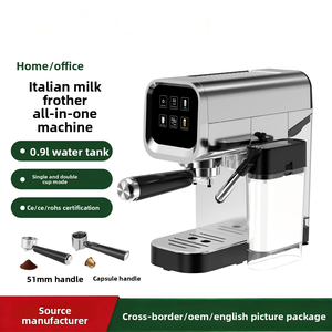 Máquina de Espresso Semiautomática de Estilo Italiano Concentrada de Fábrica para el Hogar, para Lattes y Cappuccinos, con Contenedor de Leche, ITALIAN-STY - Product Image 4