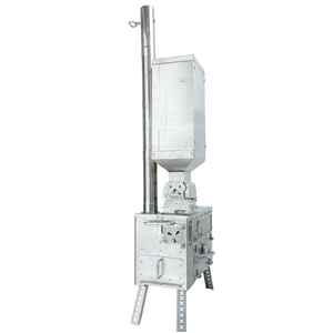 Poêle à granulés d'extérieur en acier inoxydable Luling KL210B, haute efficacité, portable, pliable pour le camping et le chauffage hivernal - Product Image 3