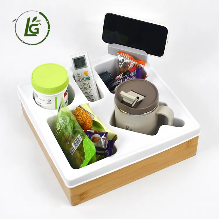 Legend New Arrival couch coaster snack holder console cup holder buddy bamboo couch cup holder tray for daily use