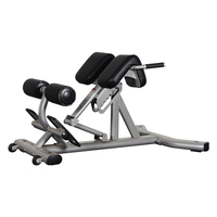 Banc d'extension dorsal réglable à usage commercial, chaise romaine, hyperextension à 45 degrés