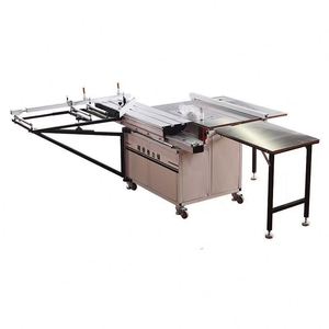Scie à table portative automatique coulissante et pliable, sans poussière, pour le travail du bois, moteur 1600W, 220V - Product Image 1