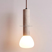 Lampe suspendue en travertin jaune de style nordique Wabi-sabi, lampe créative japonaise pour chambre à coucher, chevet, bar et salle à manger