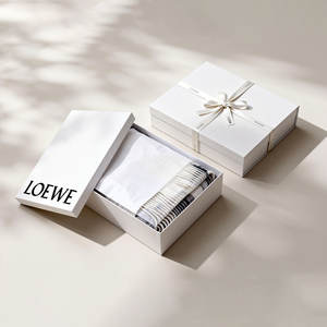 Caja de Regalo Empresarial de Papel Artesanal Reciclable de Lujo Personalizada, Empaque de Cartón Rígido, Caja Superior e Inferior con Tapa Desmontable - Product Image 3