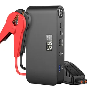 12V Car battery jump starter rechargeable 16000mAh 1600A peak current jump start car battery pack with LED flashlight