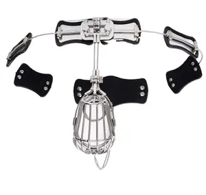 Sm Có Thể Điều Chỉnh Kích Thước Thép Không Gỉ BDSM Chastity Belt Cho Nam Giới T-Loại Chastity Thiết Bị Khóa Chastity Quần