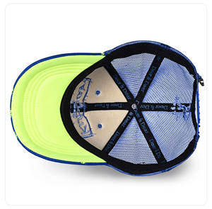 Casquette de camionneur personnalisée à la mode chapeau de pêche avec logo brodé en gros 6 panneau structuré maille casquettes de sport prêt à expédier - Product Image 4