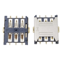Connecteur de carte Nano SIM étanche IP67 avec tiroir porte-carte SIM, fente femelle de type Push-Push pour montres connectées et téléphones IoT