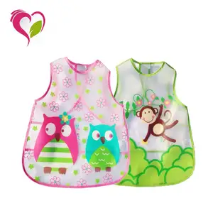 도매 맞춤 만화 패턴 방수 EVA 아기 Bibs 아기 두건 Drool Bibs Peva Bibs