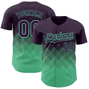 Camiseta de Béisbol Personalizada con el Logotipo de tu Equipo, Impresión Sublimada, Transpirable, de Secado Rápido, Unisex, para Adultos, Manga Corta, Corte Regular, Cierre de Botones - Product Image 2