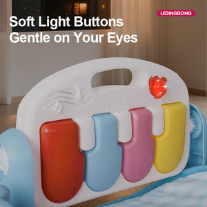 Tapis d'Éveil Musical Modèle de Base avec Arche Motif Ours Rose et Piano pour Bébé avec 5 Jouets Suspendus Amovibles - Product Image 6