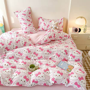 Ensemble <span class=keywords><strong>de</strong></span> draps 4 pièces couleur personnalisée en usine OEM <span class=keywords><strong>Housse</strong></span> <span class=keywords><strong>de</strong></span> <span class=keywords><strong>couette</strong></span> en polyester couleur personnalisée - Product Image 2