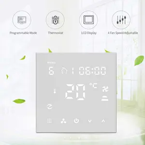 High Quality WiFi Smart HVAC 0-10V Output Customized Fan Controller Digital FCU AC Room Thermostat