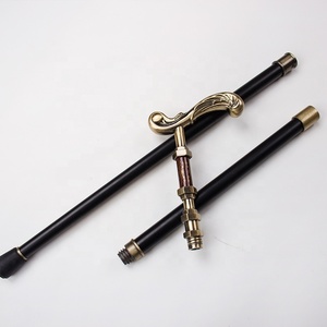 Fashion Walking Stick Gentleman Elegant Cosplay Cane <strong>Knob</strong> Crosier Crutches Classitic-handle Wave Handle Aluminum Luxury 95 - Product Image 5