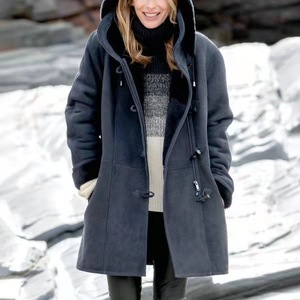 Manteau de style coréen vintage à manches longues pour femmes avec doublure en soie veste d'hiver chaude confortable avec fermeture éclair pour une utilisation en extérieur - Product Image 5