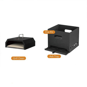 <span class=keywords><strong>2</strong></span> Trong <span class=keywords><strong>1</strong></span> Đa Chức Năng Gỗ Bắn Đốt Cháy Hố Lửa Và Lò Nướng Bánh Pizza Đặt Di Động Ngoài Trời Nướng Hàng Đầu Lò Nướng Bánh Pizza - Product Image 2