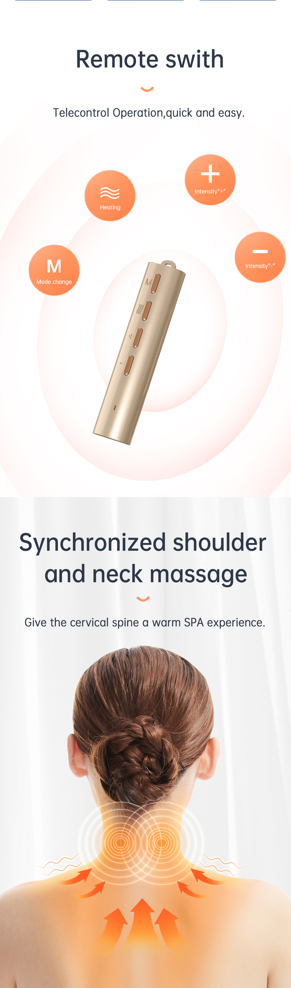Relaxing Led Thermal Deep Tissue 4D Shiatsu Electric Manual Neck And Shoulder Lifting Music Pillow Massager With Heat
