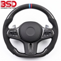 Volant personnalisé en fibre de carbone véritable avec LED Rpm pour BMW M2 M3 M4 G14 G16 G20 G21 G22 G26 G30 G31G36 M340i X3 X4 X5