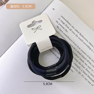 เหมาะสำหรับผู้หญิงและเด็กผู้หญิง ชุดยางรัดผมสีพื้น น่ารัก ยืดหยุ่น ทนทาน สำหรับมัดผมหางม้าสูง - Product Image 5