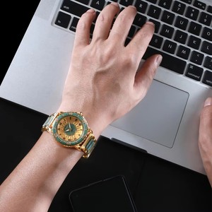 Montre automatique mécanique pour homme, design original en jadéite, chiffres romains, lumineuse, résistante à l'eau 50m, livraison directe - Product Image 6