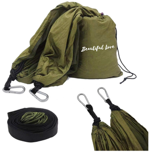 Hoge Kwaliteit <span class=keywords><strong>Camping</strong></span> Hangmat Met Net Licht Dubbele Parachute Hangmat Veilig En Zwaar - Product Image 5