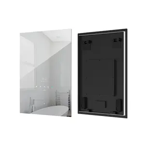 Vercon sell well LED Lighted Bathroom Touch Screen Smart Mirror Illuminated Wall Mounted Vanity Mirror