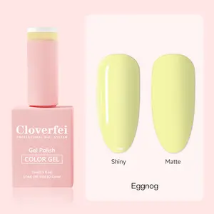 Cloverfei Hema Gratis 15Ml Roze Fles UV-Gel Nagellak Nagellak Salon Kwaliteit Rubber Basisgel Nagellak Set