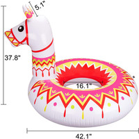 Lama piscine flotteur fête gonflable alpaga Pinata monter sur la plage anneau de natation Fiesta eau jouets fournitures alpaga anneau de natation