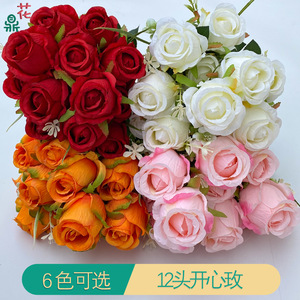 Rosas Artificiales, Ramo de Rosas de Seda, Decoración para el Hogar, Regalo para el Día de la Madre, Multicolor, Hecho a Mano, Estilo Moderno - Product Image 3