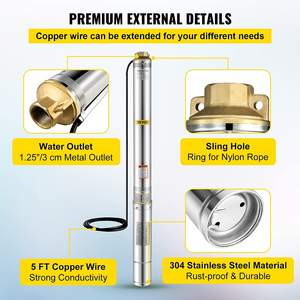 Chuangjiang DC Pompe Solaire Immergee Pour Puit 4 Pouces 12V Pompe à eau Submersible - Product Image 2