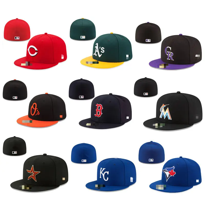Major League Basketball Original Team Logo Panel Snapback Trucker Baseball Sports Hat Oem Diseñador de alta calidad Flat Fitted Hats