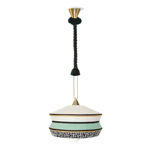 Modern Crystal Pendant Lighting Chandelier with Fabric <strong>Shade</strong> Retro Home Decor Ceiling <strong>Lamp</strong> <strong>for</strong> Hotels - Product Image 1