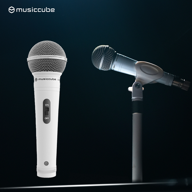 Musiccube G-10S Wired Dynamic Microphone Supercardioid Pickup for Stage Singing Home Karaoke Recording