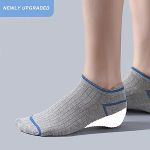 Vente en gros de nouvelles chaussettes d'augmentation de la hauteur pour hommes d'affaires 100% coton