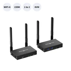 HoomC-Émetteur et récepteur KVM sans fil, 200m, HDMI, 1080P, 5G, 2.4G, Wifi pour PC portable