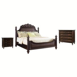 Cama Doble de Roble Macizo Estilo Americano 1500x2000mm y 1800x2000mm, Muebles para Recámara Principal - Product Image 4