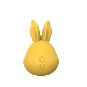 かわいいバニーミニシリコンABSイエロー防水IPX5セックス玩具ポータブルUSB充電式Gスポットバイブレーター振動 - Product Image 4