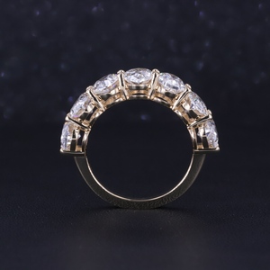 แหวนเพชรทรงรี 5*7 มม. เพชรเลี้ยงในห้องปฏิบัติการ ทองคำแท้ 10K จาก Starsgem Custom Jewelry - Product Image 4