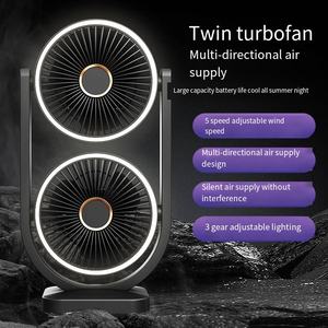 3000mAh USB Rechargeable <strong>Box</strong> Packaging Desktop <strong>Fan</strong> with Strong Wind English Operation Household Use Africa Bestseller - Product Image 6