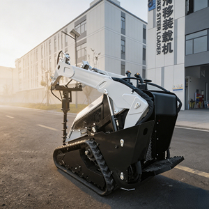 Caricatore Cingolato Diesel per Tutti i Terreni con Trivella per Pali e Cingoli in Gomma per Perforazione di Pali per Recinzioni ad Alta Efficienza - Product Image 3