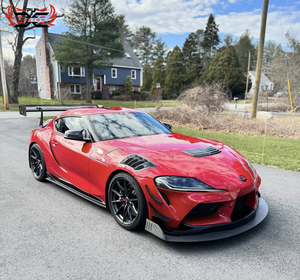 Aile en fibre de carbone sèche de style col de cygne V1X de haute qualité en gros pour Toyota GR Supra A90 A91 MK5, kit de carrosserie de spoiler arrière - Product Image 2