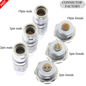 3/6/18 pin nam nữ lõm Bảng điều khiển gắn kết không thấm nước bốn DC/PC điện sợi quang với pushpull và vít Thông tư kết nối - Product Image 3