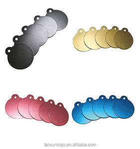 LANXUN LX2220 Etiquette de <span class=keywords><strong>carte</strong></span> d'identité de <span class=keywords><strong>chien</strong></span> en aluminium vierge personnalisée finition anodisée sérigraphie étiquette de <span class=keywords><strong>chien</strong></span> en métal - Product Image 1