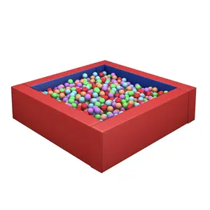 Sıcak satış tasarımcı parti kapalı oyun alanı sünger top çukur yumuşak top kare çocuk topu havuzu
