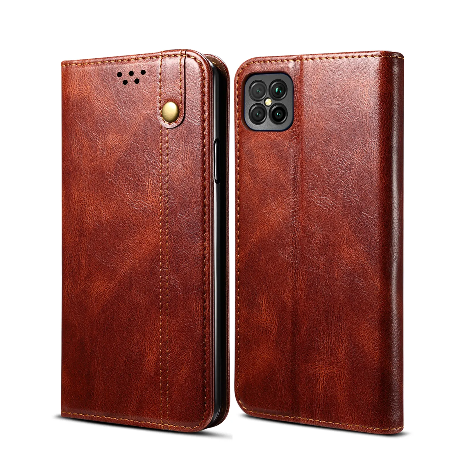 Роскошный Магнитный кожаный флип-чехол для смартфона Huawei Nova 8 SE & HONOR Play5