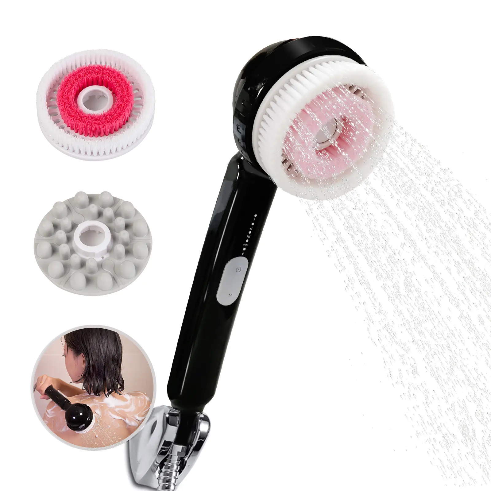 Custom logo brand bath brushes, sponge & scrubber soft exfoliating bath brushes for face